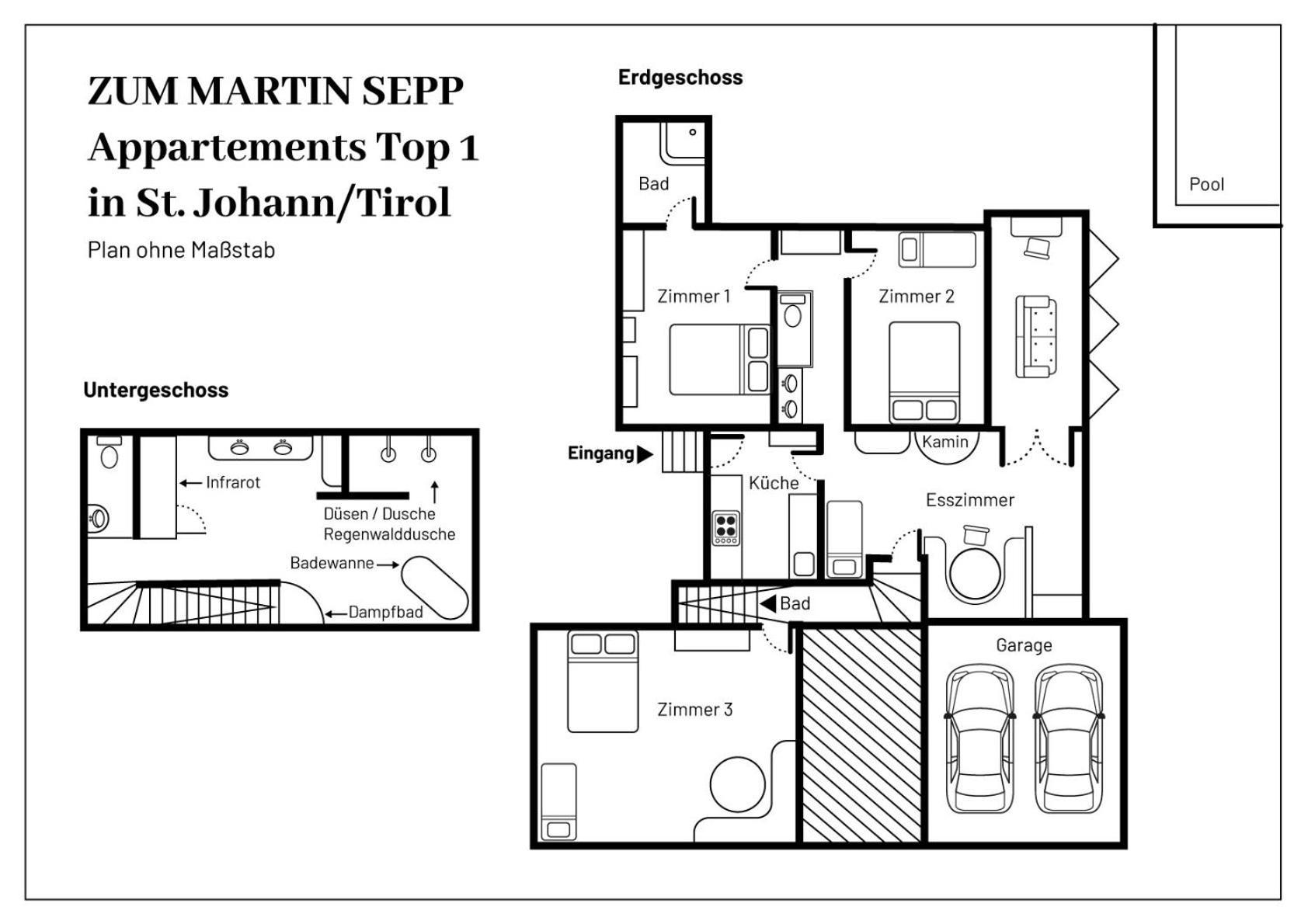 Zum Martin Sepp Appartements Im Martinshof Sankt Johann in Tirol Ngoại thất bức ảnh